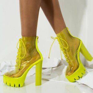 Azalea Wang Famine Clear Booties